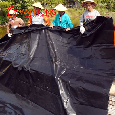 GB/ASTM GRI-GM13 標準 ブラック HDPE 地膜 池 ラインナー 魚類 シュリンプ 池