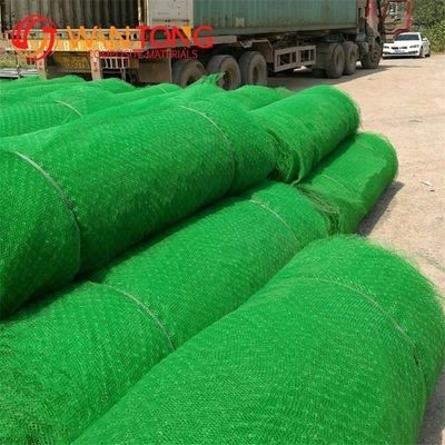 50m 正常長 CE/ISO9001/ISO14001 認定 3d ジオマット プラスチック メッシュ 植物保護
