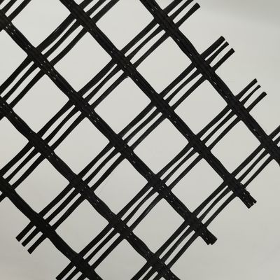 道路床固化用地質繊維 1m-6m 幅80-80 PET バイアキシアルポリエステル 地質グリッド