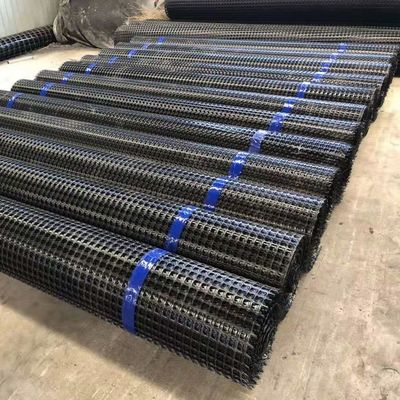 ブラックポリプロピレンPP 二軸型プラスチックジオグリッド・メッシュロール 土壌安定化採掘用