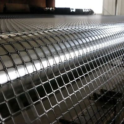 ブラックポリプロピレンPP 二軸型プラスチックジオグリッド・メッシュロール 土壌安定化採掘用