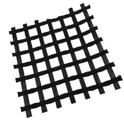 下の中国デザインスタイル 道路床固化 バイアキシアルポリエステル80-80 PETジオグリッド