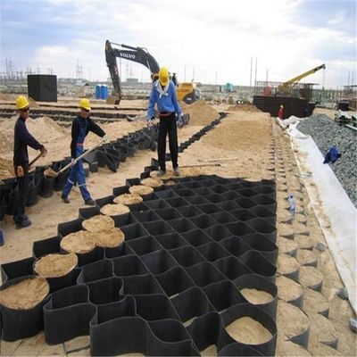 蜂巣の斜面保護と工学建築のためのHDPEジオセル砂岩グリッド