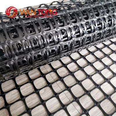 道路の強化用ブラックPP・バイアキシアル・ジオグリッド4040 メッシュサイズ12.7*12.7mm