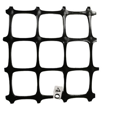 道路の強化用ブラックPP・バイアキシアル・ジオグリッド4040 メッシュサイズ12.7*12.7mm