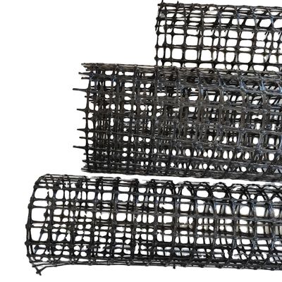 道路の強化用ブラックPP・バイアキシアル・ジオグリッド4040 メッシュサイズ12.7*12.7mm