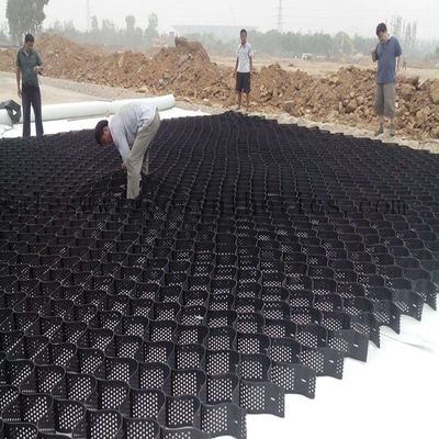 1.1mm-1.7mm 厚さ HDPE 地質セル 道路土壌の安定化と斜面保護
