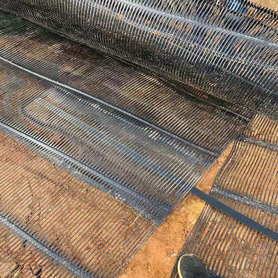 高強度 40kn/M HDPE 単軸プラスチックジオグリッド 50m ロール長と 1m 幅