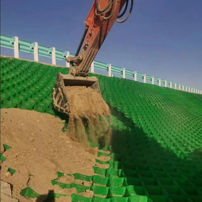 ノルウェー HDPE 固定壁用ジオセル 50mm-250mm 高さ CE ISO14001 ISO9001 認定