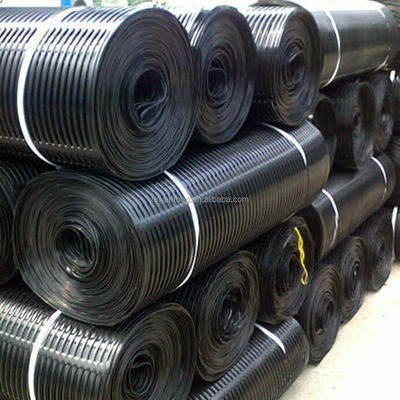 低黒 220kN PP HDPE 単軸地網 壁や道路の補強用 50m