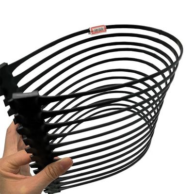 低黒 220kN PP HDPE 単軸地網 壁や道路の補強用 50m