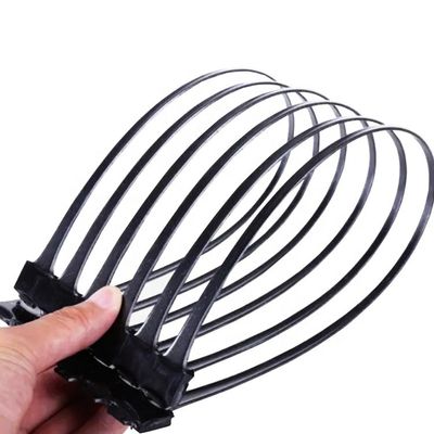 CE/ISO9001 認証されたHDPE 固定壁補強用単軸地格 黒