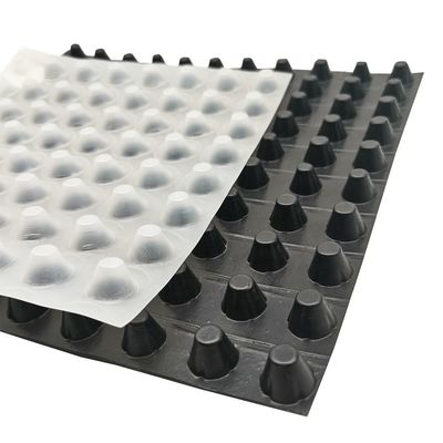 8mm 高さ HDPE PP 織物のない複合物 穴穴排水シート/排水板