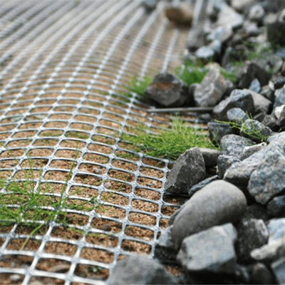 道路土壌安定化剤 エッセンシャルプラスチック PP 双軸地格 25.4*25.4mm メッシュサイズ