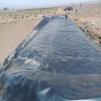 黒色 HDPE 地膜 ラインナー 1mm 農業池 防水 0.5mm 0.75mm 1.5mm