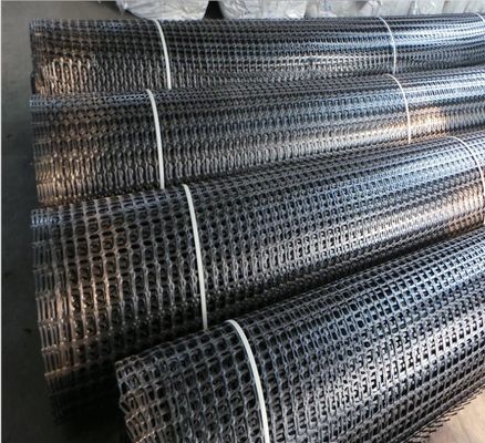 道路建設および鉱山路線強化壁のためのPP双軸プラスチックジオグリッド