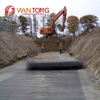 道路基地の強化用 プラスチック製PP 二方向 バイアキシアル ジオグリッド 20kn 30kn 40kn