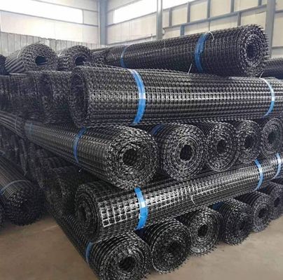 道路基地の強化用 プラスチック製PP 二方向 バイアキシアル ジオグリッド 20kn 30kn 40kn