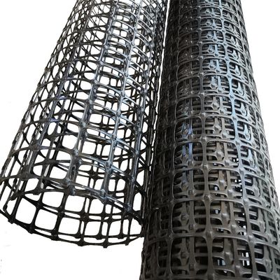 CE/ISO9001認証を持つ道路建設必須 50kn/M PP バイアキシアルジオグリッド