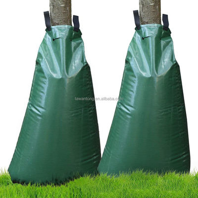 20 ガロン の 緑色 の PVC 木 の 水 袋 新しく 植え られ た 木 の 環境 に 優しい 選択