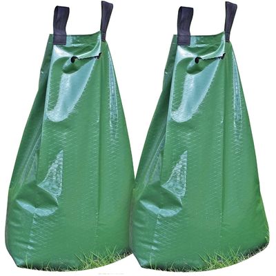 20 ガロン の 緑色 の PVC 木 の 水 袋 新しく 植え られ た 木 の 環境 に 優しい 選択