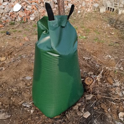 ゆっくりと放出する滴滴木灌輸システムで水を節約する 灌輸袋緑色 20 ガロン